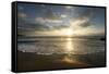 USA, California, La Jolla. Sunset over beach.-Jaynes Gallery-Framed Stretched Canvas