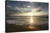 USA, California, La Jolla. Sunset over beach.-Jaynes Gallery-Stretched Canvas