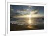 USA, California, La Jolla. Sunset over beach.-Jaynes Gallery-Framed Photographic Print