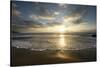 USA, California, La Jolla. Sunset over beach.-Jaynes Gallery-Stretched Canvas