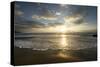 USA, California, La Jolla. Sunset over beach.-Jaynes Gallery-Stretched Canvas