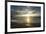 USA, California, La Jolla. Sunset over beach.-Jaynes Gallery-Framed Premium Photographic Print