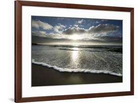 USA, California, La Jolla. Sunset over beach.-Jaynes Gallery-Framed Premium Photographic Print