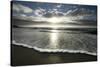 USA, California, La Jolla. Sunset over beach.-Jaynes Gallery-Stretched Canvas