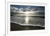 USA, California, La Jolla. Sunset over beach.-Jaynes Gallery-Framed Photographic Print