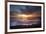 USA, California, La Jolla. Sunset over beach.-Jaynes Gallery-Framed Premium Photographic Print