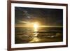 USA, California, La Jolla. Sunset over beach.-Jaynes Gallery-Framed Premium Photographic Print