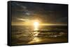 USA, California, La Jolla. Sunset over beach.-Jaynes Gallery-Framed Stretched Canvas