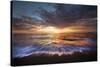 USA, California, La Jolla. Sunset over beach.-Jaynes Gallery-Stretched Canvas