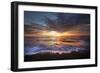 USA, California, La Jolla. Sunset over beach.-Jaynes Gallery-Framed Photographic Print