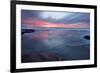 USA, California, La Jolla. Sunset over beach.-Jaynes Gallery-Framed Photographic Print