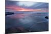 USA, California, La Jolla. Sunset over beach.-Jaynes Gallery-Mounted Photographic Print