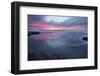 USA, California, La Jolla. Sunset over beach.-Jaynes Gallery-Framed Photographic Print