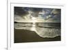 USA, California, La Jolla. Sunset over beach.-Jaynes Gallery-Framed Photographic Print