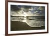 USA, California, La Jolla. Sunset over beach.-Jaynes Gallery-Framed Photographic Print