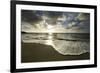 USA, California, La Jolla. Sunset over beach.-Jaynes Gallery-Framed Premium Photographic Print