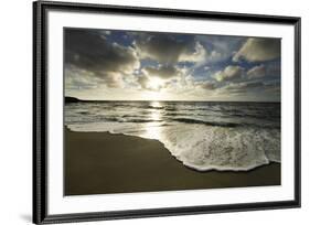 USA, California, La Jolla. Sunset over beach.-Jaynes Gallery-Framed Premium Photographic Print