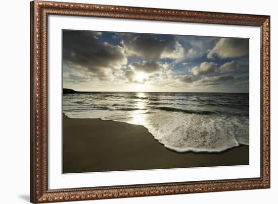 USA, California, La Jolla. Sunset over beach.-Jaynes Gallery-Framed Premium Photographic Print