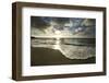 USA, California, La Jolla. Sunset over beach.-Jaynes Gallery-Framed Photographic Print