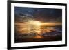 USA, California, La Jolla. Sunset over beach.-Jaynes Gallery-Framed Premium Photographic Print