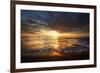 USA, California, La Jolla. Sunset over beach.-Jaynes Gallery-Framed Photographic Print