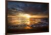 USA, California, La Jolla. Sunset over beach.-Jaynes Gallery-Framed Photographic Print