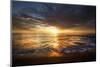 USA, California, La Jolla. Sunset over beach.-Jaynes Gallery-Mounted Photographic Print