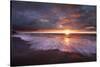 USA, California, La Jolla. Sunset over beach.-Jaynes Gallery-Stretched Canvas