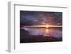 USA, California, La Jolla. Sunset over beach.-Jaynes Gallery-Framed Photographic Print