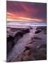 USA, California, La Jolla. Sunset over Tide Pools at Coast Blvd. Park-Ann Collins-Mounted Photographic Print