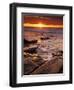 USA, California, La Jolla. Sunset over Tide Pools at Coast Blvd. Park-Ann Collins-Framed Photographic Print