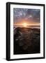 USA, California, La Jolla. Sunset over tide pools.-Jaynes Gallery-Framed Photographic Print