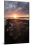 USA, California, La Jolla. Sunset over tide pools.-Jaynes Gallery-Mounted Photographic Print