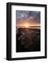 USA, California, La Jolla. Sunset over tide pools.-Jaynes Gallery-Framed Photographic Print