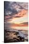 USA, California, La Jolla. Sunset reflections at Coast Blvd. Park-Ann Collins-Stretched Canvas