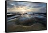 USA, California, La Jolla. Tide pools at sunset.-Jaynes Gallery-Framed Stretched Canvas