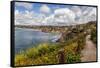 USA, California, La Jolla, View from Coast Walk-Ann Collins-Framed Stretched Canvas