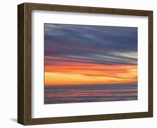 USA, California, La Jolla. Vivid sunset with blur-Ann Collins-Framed Photographic Print