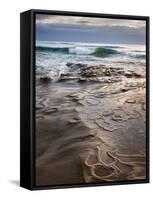 USA, California, La Jolla, Wave Breaking Toward Tide Pools at Coast Blvd-Ann Collins-Framed Stretched Canvas