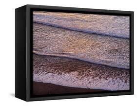 USA, California, La Jolla, Wave patterns at Black's Beach-Ann Collins-Framed Stretched Canvas