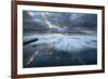 USA, California, La Jolla. Wave washes over tide pools.-Jaynes Gallery-Framed Premium Photographic Print