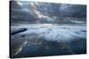 USA, California, La Jolla. Wave washes over tide pools.-Jaynes Gallery-Stretched Canvas