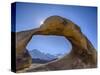 USA, California, Lone Pine. Alabama Hills, Mobius Arch, with Lone Pine Peak and Mount Whitney.-Jamie & Judy Wild-Stretched Canvas
