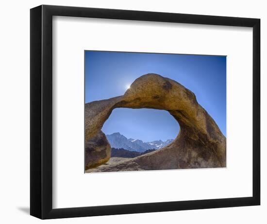 USA, California, Lone Pine. Alabama Hills, Mobius Arch, with Lone Pine Peak and Mount Whitney.-Jamie & Judy Wild-Framed Photographic Print