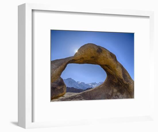 USA, California, Lone Pine. Alabama Hills, Mobius Arch, with Lone Pine Peak and Mount Whitney.-Jamie & Judy Wild-Framed Photographic Print