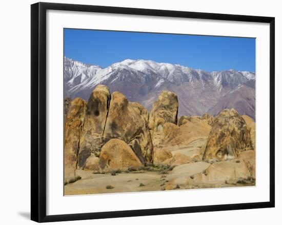 USA, California, Lone Pine. Alabama Hills with the Inyo Mountains.-Jamie & Judy Wild-Framed Photographic Print