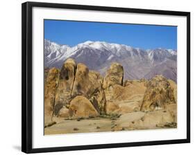 USA, California, Lone Pine. Alabama Hills with the Inyo Mountains.-Jamie & Judy Wild-Framed Photographic Print