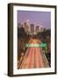 USA, California, Los Angeles 110 Freeway and Downtown-Rob Tilley-Framed Premium Photographic Print