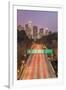 USA, California, Los Angeles 110 Freeway and Downtown-Rob Tilley-Framed Photographic Print