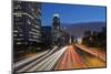 USA, California, Los Angeles, 110 Freeway and Downtown-Rob Tilley-Mounted Photographic Print